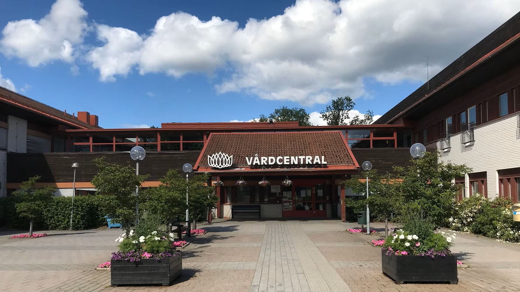 Bild på entrén vid Vårdcentral