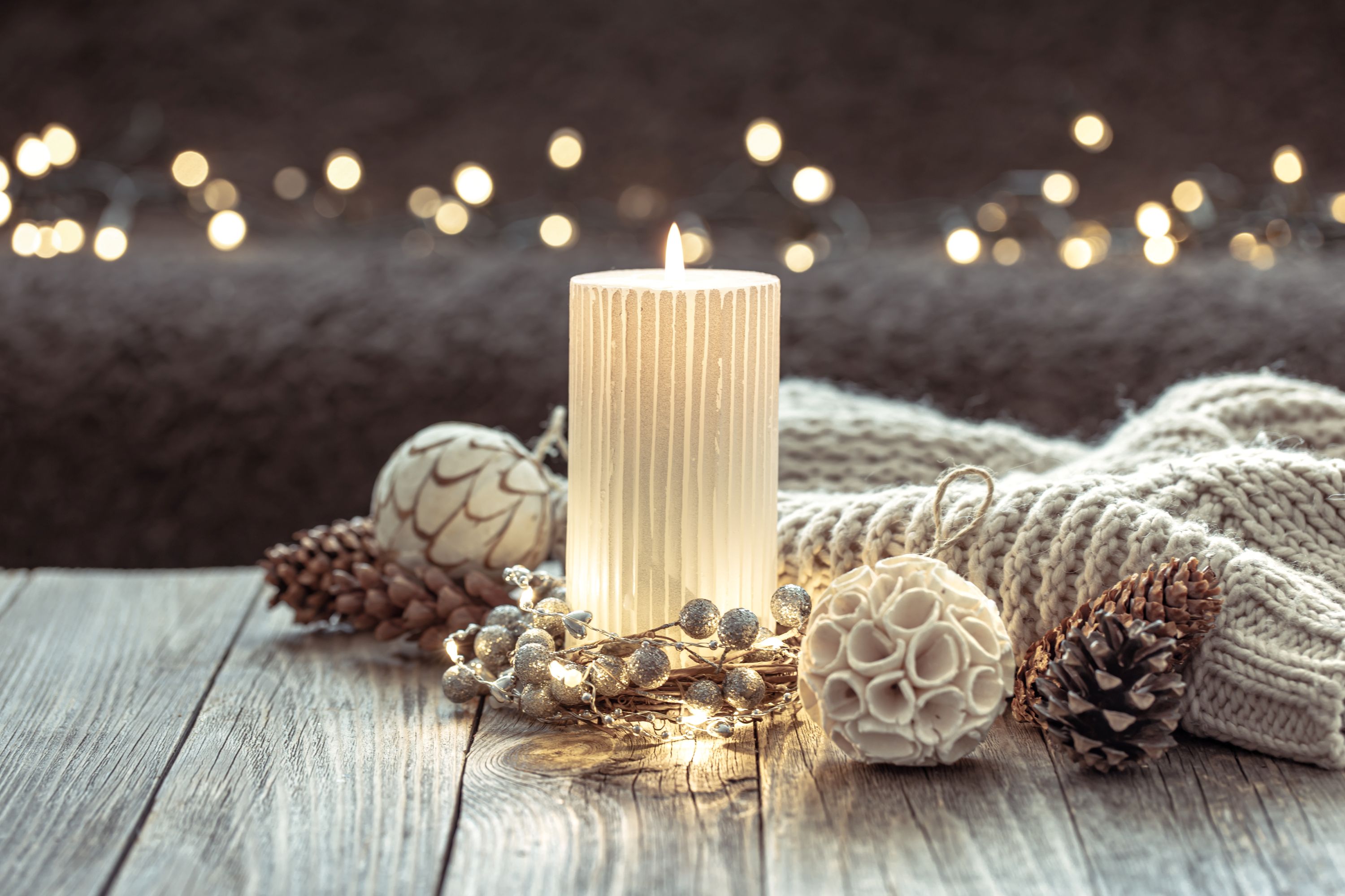 Bild på ett levande ljus